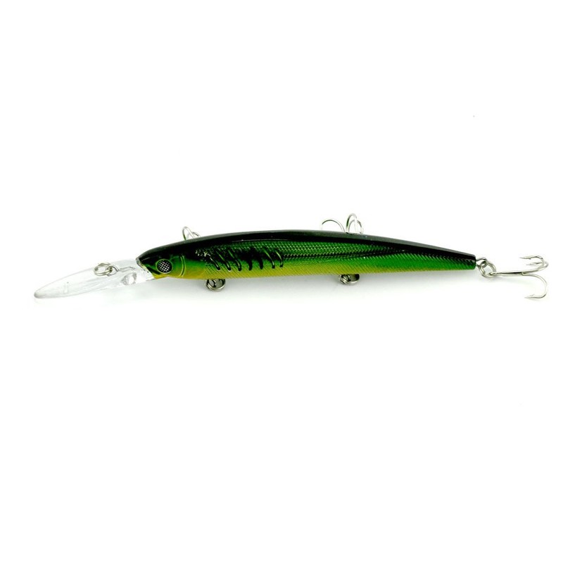 Bomber B24-XM7 Currican Deep Long, Fire River Minnow