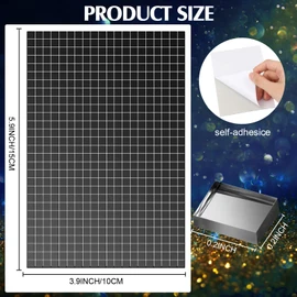 Self-Adhesive Disco Mirror Tiles Mosaic Tiles for DIY Craft Projects, 5 x 5 mm(Black,10800 Pieces)
