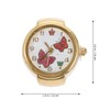 Holibanna Butterflies Ring Watch Decorative Finger Jewelry Timepiece for Men