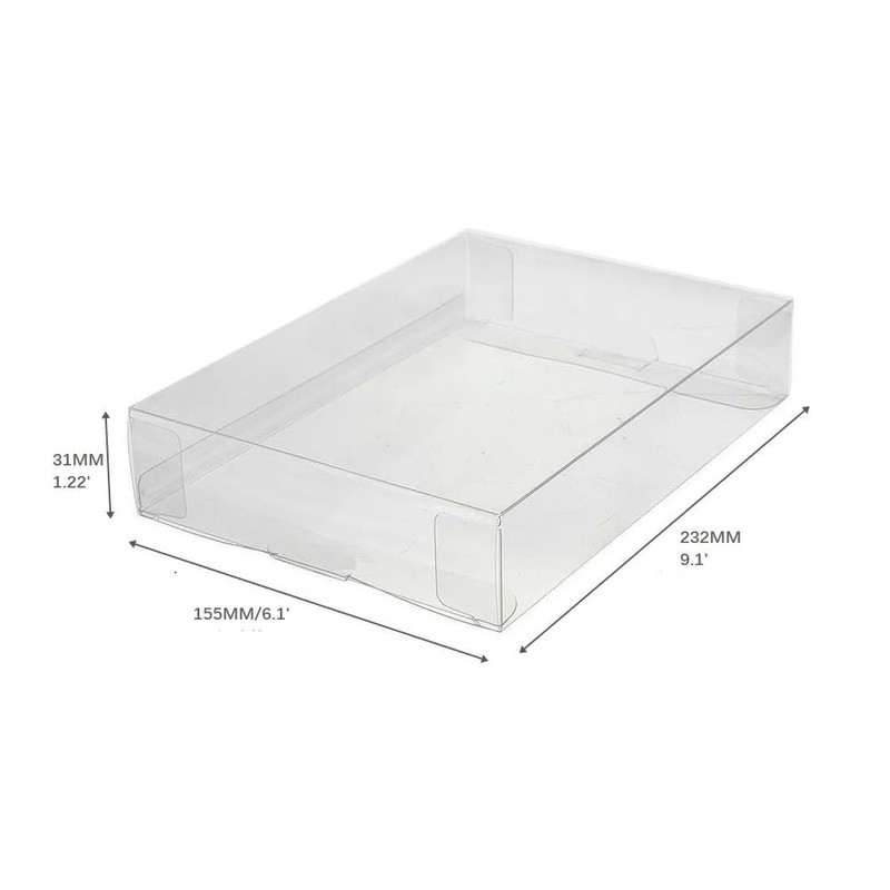 WICAREYO 10PCS Box Protector Clear Protection Case Sleeve Display Box