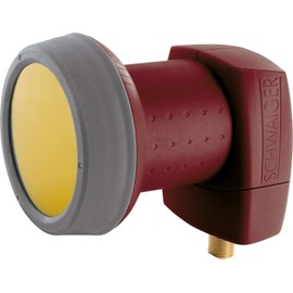 Schwaiger extremely heat resistant SUN Protect Single LNB Brick Red