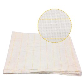 CENPEK White Linen Needlework Fabric, Large Size Linen Fabric Cloth Embroidery Linen Fabric Cross Stitch Cloth for Making Garment Craft Flower Pot Decoration