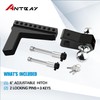 ANTbay Adjustable Trailer Hitch Towing Ball Mounts, Fits 2-Inch Receiver,