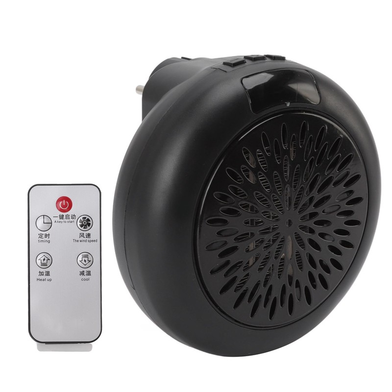 Black Electric Heater Mini Rapid Heating Simple Operation Table Electric
