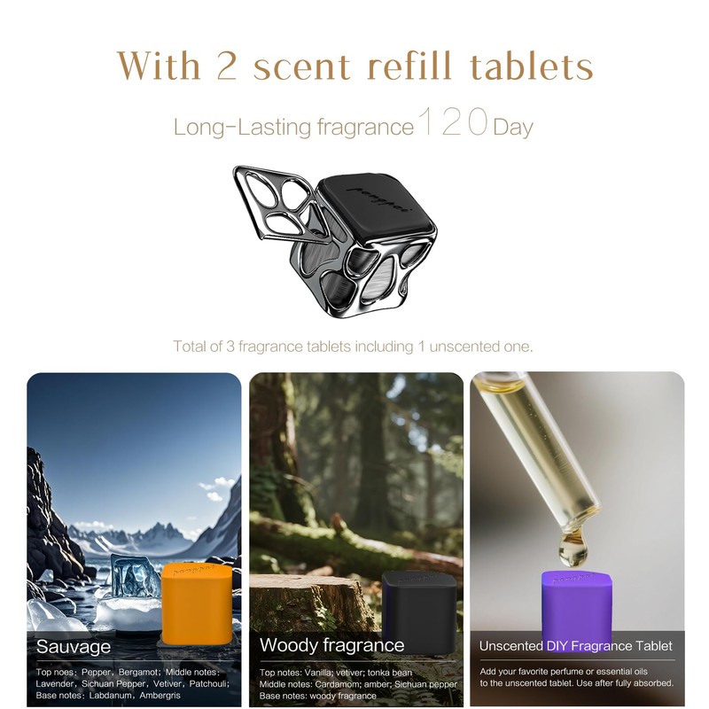 Asexiang Lucky Dice Long-Lasting Car Air Fresheners Diffuser gift Set