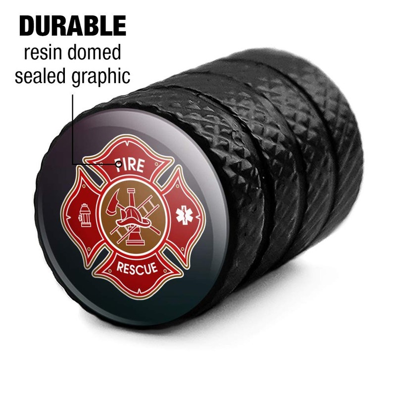 GRAPHICS & MORE Firefighter Fire Rescue Maltese Cross Tire Rim