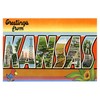 CafePress Greetings From Kansas Folded Greeting Card Matte