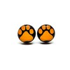 Stud Earrings, Paw Print, 10 mm, Handmade, for Women Men