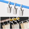 24 Pcs Set of Curtain Clips, Stainless Steel Curtain Hooks,