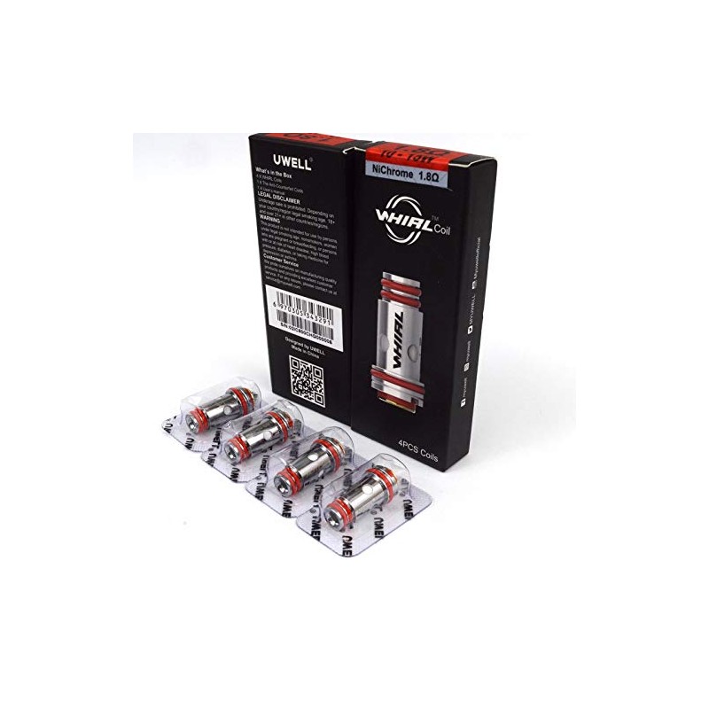 Uwell Whirl 1.8 Ohm Coil Pack of 4 Evaporator Heads