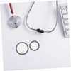 Beavorty 4pcs Stethoscope Diaphragm Replacement Parts Fit for Adult and