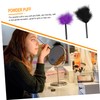 Baluue 2pcs Soft Velour Makeup Puff for Loose Powder Facial