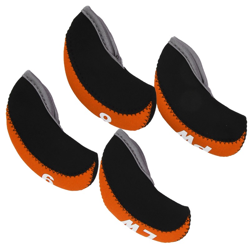 10Pcs/set Leather Golf Club Iron Head Covers Golf Putter Club