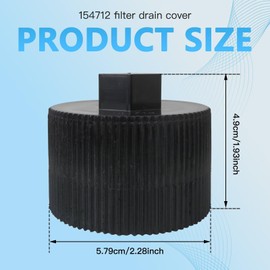 lingsee Fit for Pentair Top Mount Filters - Replacement 154712 Drain Cap Assembly (2 Pack with Seal)
