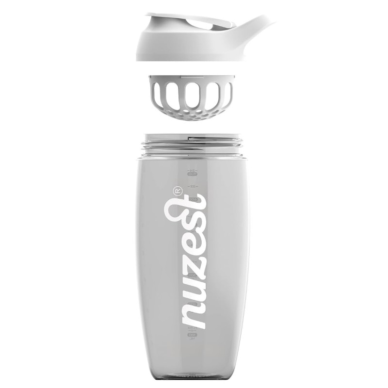 Nuzest Shaker - Protein Shaker Bottle - 700ml - Grey