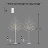 LIGHTSHARE Lighted Birch Twig Tree with Fairy Lights 2 Sets
