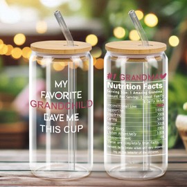 16oz Grandma Cup - Grandma Gifts from Grandkids for Mothers Day, Birthday, Christmas, or First Time Grandmas - Also Great Gifts for Grammy, Granny, Gigi, Nana, Mimi, Nonna, Abuela, Nanny, or Oma