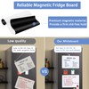 Magnetic Fridge Whiteboard Set: Dry Erase White Board, Magnets (Bonus),