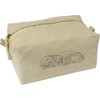 'Naked Mole Rat' Canvas Wash Bag/Makeup Case (CS00021666)