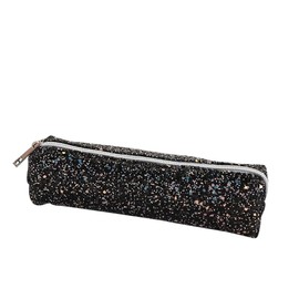URFEDA Sequin Pencil Case, Bling Glitter Pencil Case, Pen Case, Small Pencil Bag, Portable Pencil Case, Bling Glitter Cosmetic Bag for Girls Women Pencil Bag, black