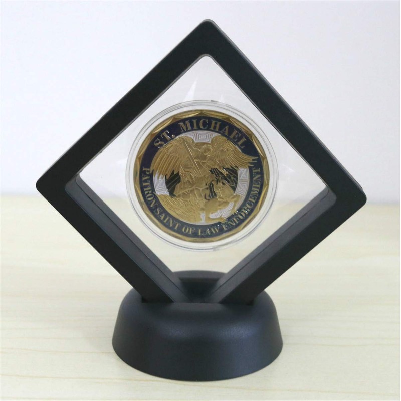 SH Challenge Coin Display Frame, 3D Floating Display Case Stand