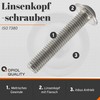 OPIOL QUALITY® Rounded Head Screws with Flange and Hexagon Socket