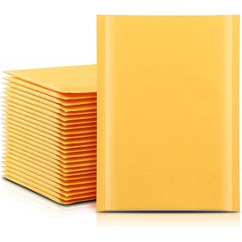 NaXew Padded Envelopes A5, with Easy Tear Strip Peel + Seal Bubble Mailer Bags Postal Wrap Envelope Cushioned Protective Packaging 150 x 215 mm (Yellow A5, 10pcs)