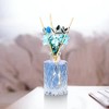 SuproBarware Glasdiffusorflaschen Set 4 Stck Leere Glasflaschen mit Schilfrohr-Diffusor Glasflaschen