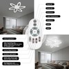 SEABLE Modern LED Light, 6+1 Rings 93W Dimmable Fixture 29.5"