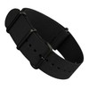 Black Infantry Military MoD NATO Nylon Fabric G10 4 Rings