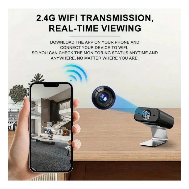 Cámara Espía Wifi 1080p Con Visión Nocturna