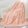 Orange Blanket Women Soft Fleece Blankets Lightweight Coral Fuzzy Warm