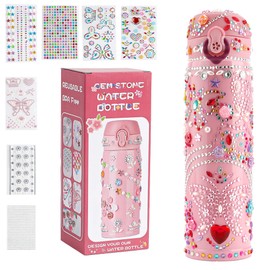 Gift for Girls, Decorate Your Own Water Bottle Kit, Art Supplies for Girls Ages 8-12, Stickers for Girls, 10 Year Old Girl Gifts, Best Gifts for 10 Year Old Girls, Christmas Stocking Stuffers Kids