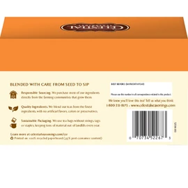 Celestial Seasonings Black Tea, Sweet Harvest Pumpkin, Contains Caffeine, 20 Tea Bags (Pack of 6)