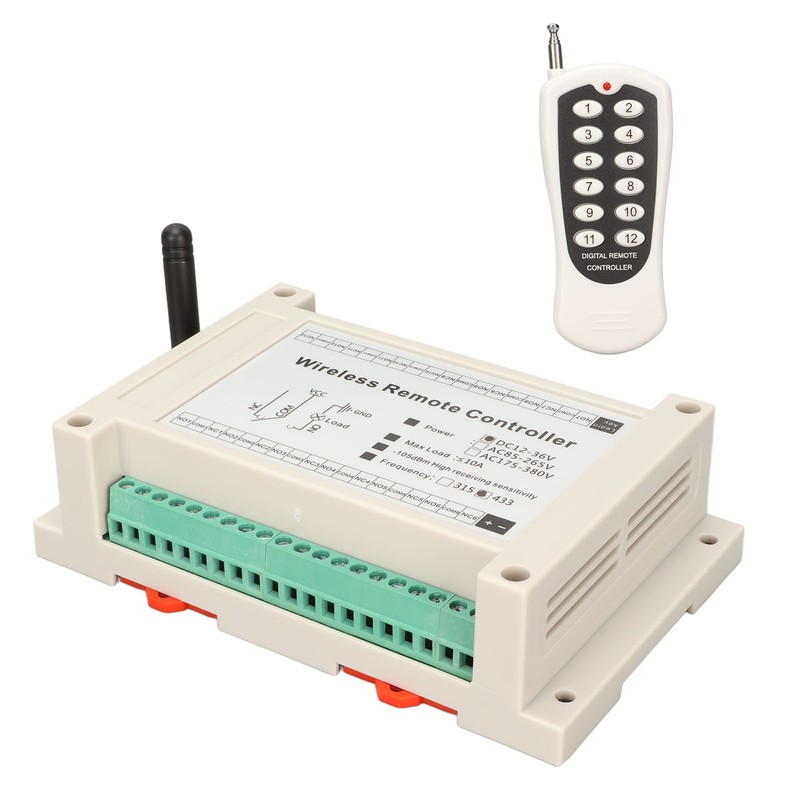 Wireless Remote Control System 12 Channel RF 10A Relay Receiver