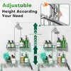 Stainless Steel Shower Caddy for Handheld Shower Heads,Rustproof Hose Shower