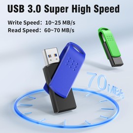 KOOTION Flash Drive 64 GB USB 3.0 Stick 5-Pack,USB Stick Multi-Coloured USB Thumb Drive 64 GB for Data Storage Jump Drive,Pen Drive Storage Portable (64 GB 5Pack Mixcolor)