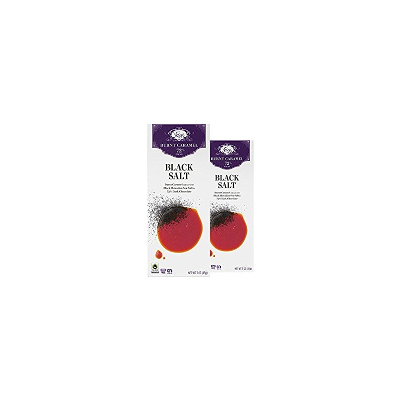 Vosges Haut-Chocolat Black Salt Caramel, Pack of 2, 3oz Bars