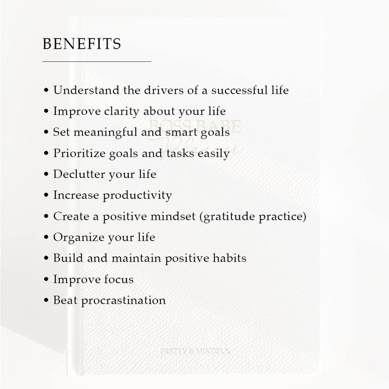 Boss Babe Planner (English) | Daily Planner & Organiser |