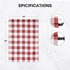 Simple Deluxe Buffalo Check Kitchen Tier Curtains, Plaid Gingham Small