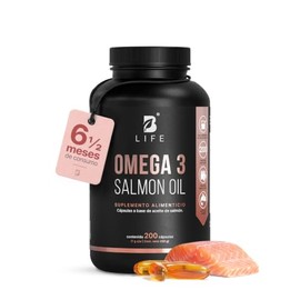 B Life Omega 3 Aceite Puro de Salmón de 200 cápsulas
