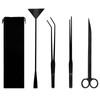 Set of 4 Stainless Steel Aquarium Tools Accessories Long Tweezers