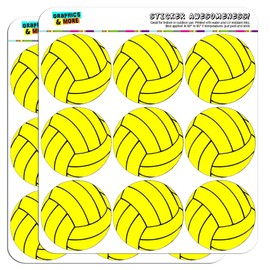 Water Polo Ball 2" Planner Calendar Scrapbooking Crafting Stickers - Opaque