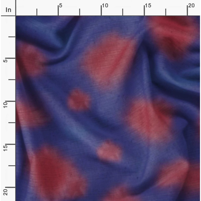 Soimoi Viscose Chiffon Fabric Tie Dye Tie-Dye Print Fabric by