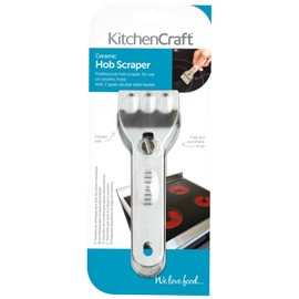KitchenCraft Ceramic Hob Scraper, Stainless Steel, 28 x 28 x 30 cm