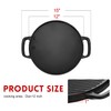 GGC Cast Iron Reversible Griddle, 12 inch Griddle Pan for