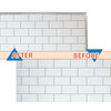 Silver Peel and Stick Trim for Backsplash Tile Edge, Faoaatin