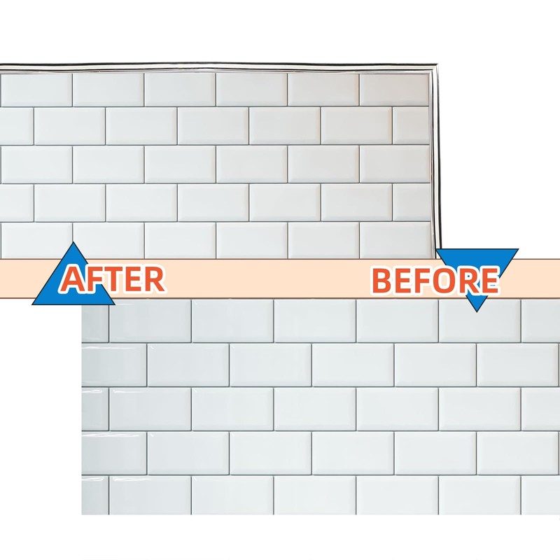 Silver Peel and Stick Trim for Backsplash Tile Edge, Faoaatin
