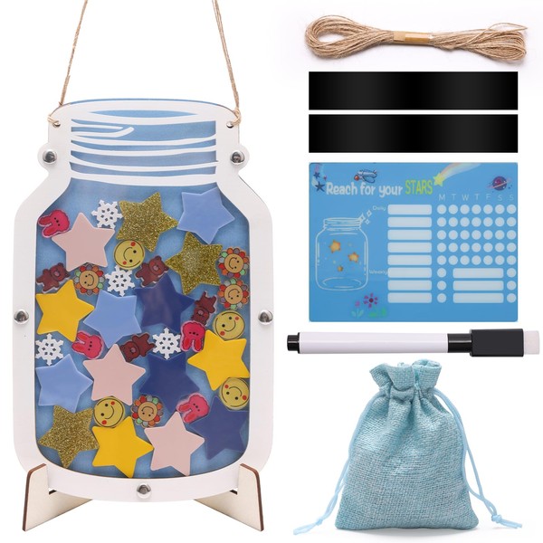 Magnetic Reward Star Incentive Jar for Classroom Board Personalized Reward