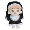 niannyyhouse 5.9 inches (15 cm) Plush Clothes, Nun's Clothes, Black,